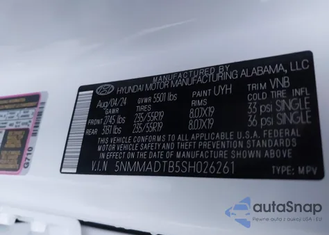 2025 Genesis Gv70 2.5T Awd из США, поврежденный, VIN 5NMMADTB5SH026261